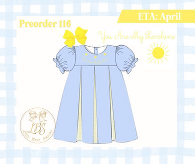 PO116 YOU ARE MY SUNSHINE DRESS