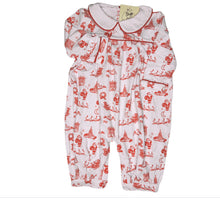 Load image into Gallery viewer, BOYS SANTA TOILE KNIT ROMPER **LAST ONE-size 12M**