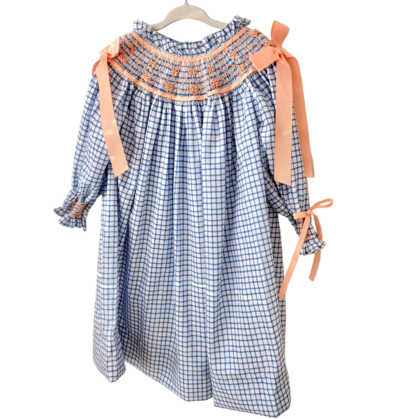 Girls Plaid & Proper Smocked Bishop Dress