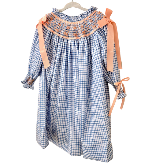 Girls Plaid & Proper Smocked Bishop Dress