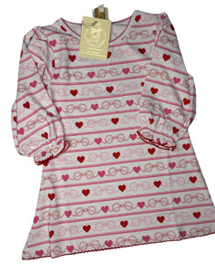 BOWS & HEARTS PLAY DRESS **LAST ONE-size 2T**