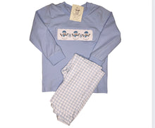 Load image into Gallery viewer, BOYS SMOCKED SNOWMAN PANT SET **LAST ONE-size 5T**