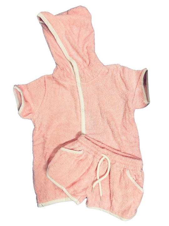 PINK TERRY COVER UP SET