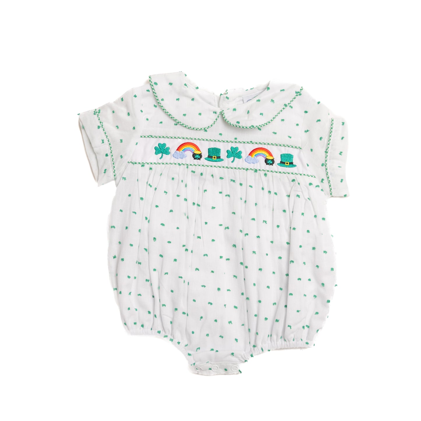 Boys St. Patricks Day Swiss Dot Bubble