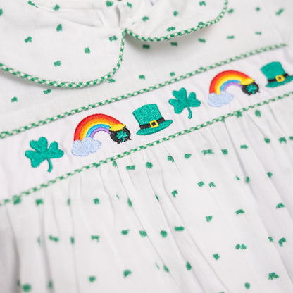 Boys St. Patricks Day Swiss Dot Bubble