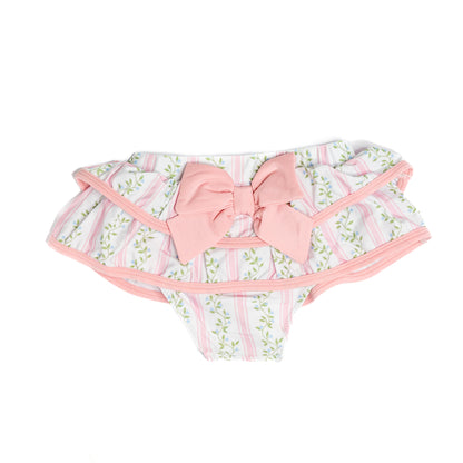 Pink Vines 2PC Skirted Swim