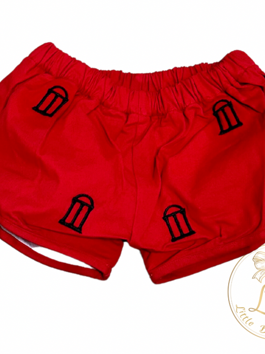 UGA UNISEX SHORTS WITH EMBROIDERED ARCH