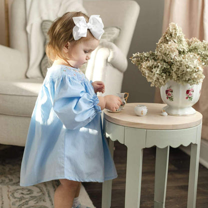 Blue Rosette Skirted Bubble