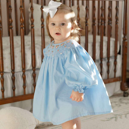Blue Rosette Skirted Bubble