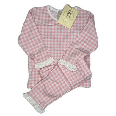 PINK GINGHAM LOUNGEWEAR **LAST ONES-size 7**