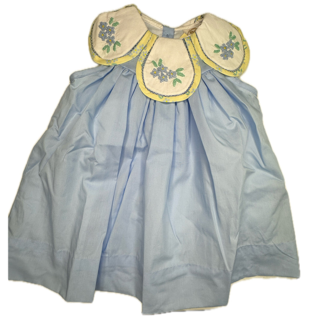 CROCHET FLOWER COLLAR DRESS **LAST ONE-size 18M**