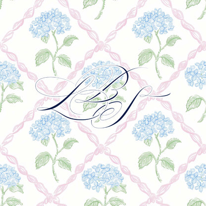 Hydrangea Name Smocked Luggage Collection