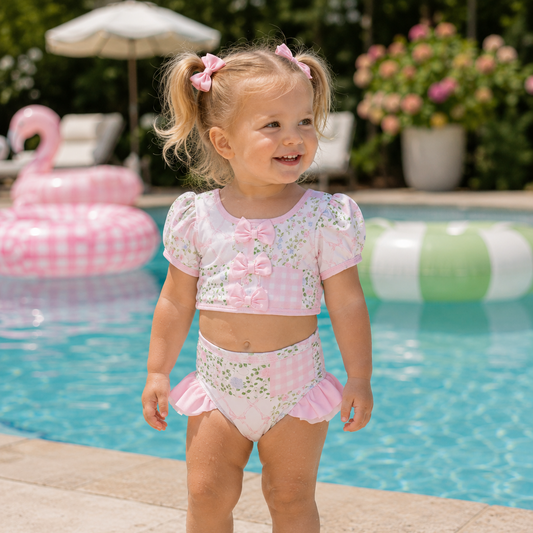 Palmer Patchwork Bows 2PC Swim