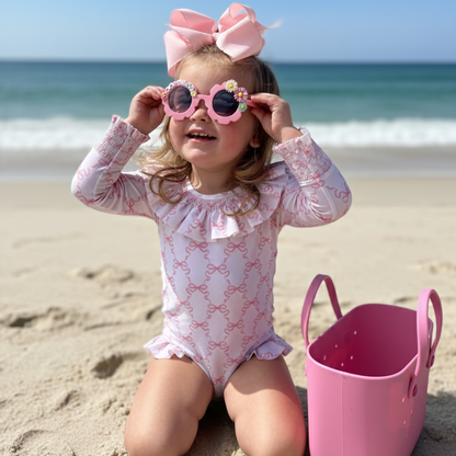 Smocked Bows Rash Guard