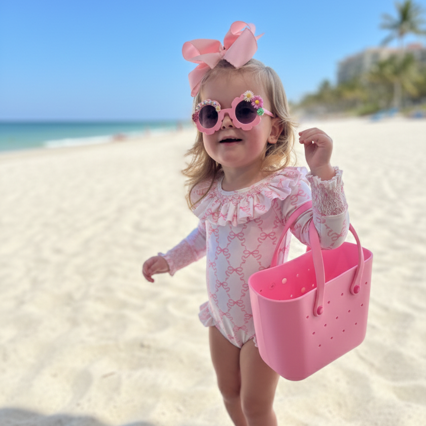 Smocked Bows Rash Guard