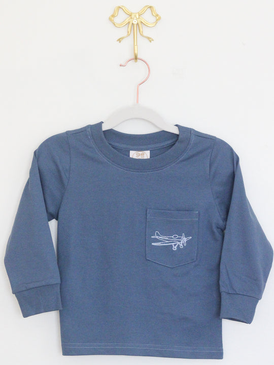 AIRPLANE POCKET TEE