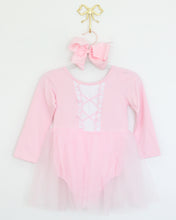 Load image into Gallery viewer, PINK TULLE &amp; LACE LEOTARD