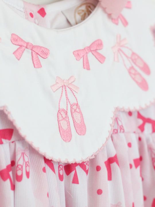 BALLET & BOWS SCALLOP COLLAR DRESS