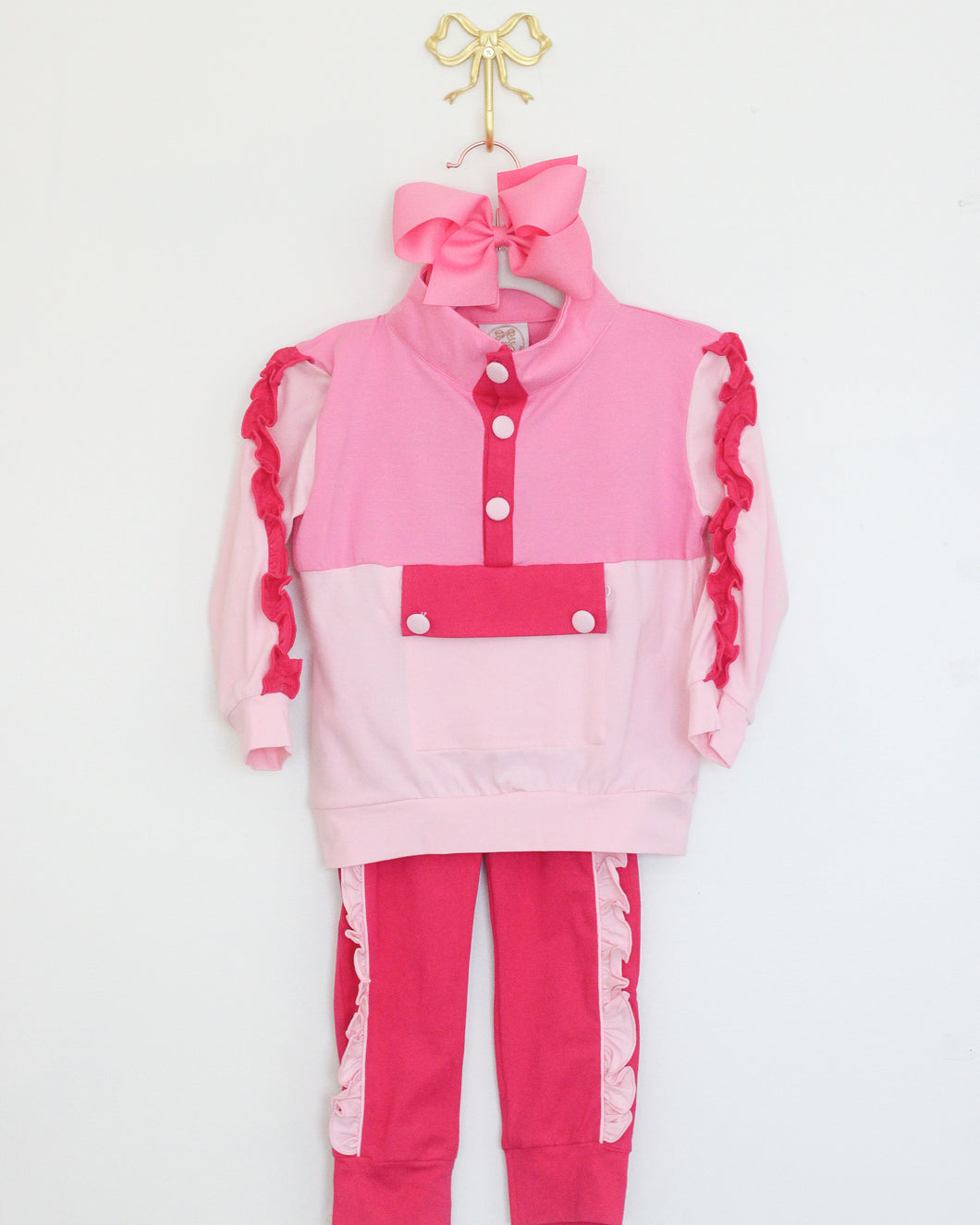 GIRLS COLORBLOCK JOGGER SET