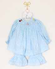 Load image into Gallery viewer, GIRLS SMOCKED ICE PRINCESSES PANT SET