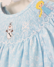 Load image into Gallery viewer, GIRLS SMOCKED ICE PRINCESSES PANT SET