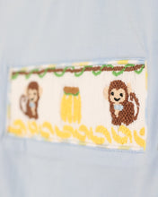 Load image into Gallery viewer, BOYS SMOCKED MONKEYS PANT SET