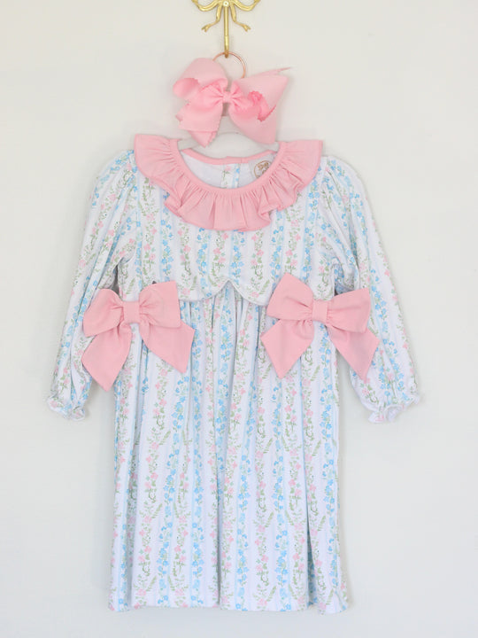 DOROTHY FLORAL BOW DRESS