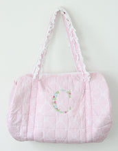 Load image into Gallery viewer, PINK BOWS QUILTED DUFFEL