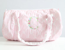 Load image into Gallery viewer, PINK BOWS QUILTED DUFFEL