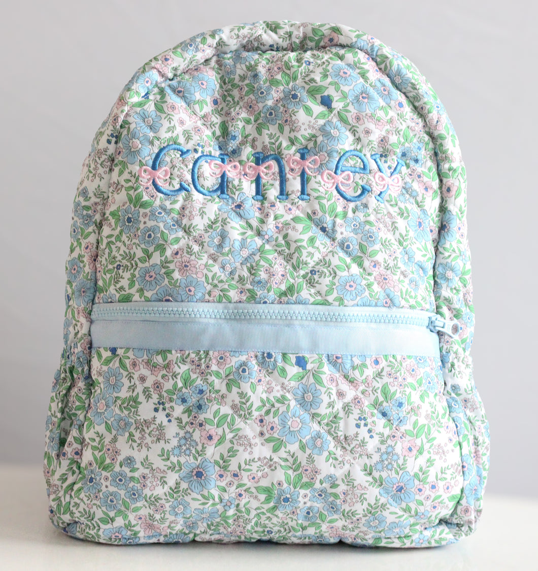 WESLIE FLORAL QUILTED BACKPACK