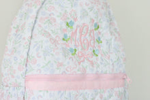 Load image into Gallery viewer, PASTEL FLORAL &amp; BOWS QUILTED BACKPACK