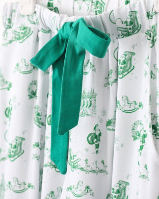 ADULT GREEN TOILE LOUNGE PANTS