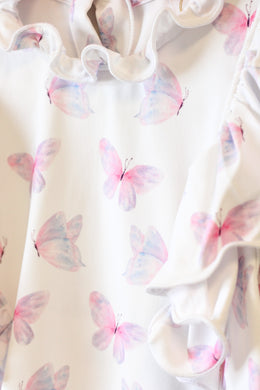 BEATRIX BUTTERFLY RUFFLE TOP