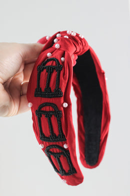 UGA ARCH BEADED HEADBAND