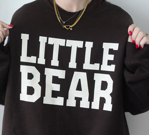 ADULT CHOCOLATE BROWN LITTLE BEAR SWEATSHIRT