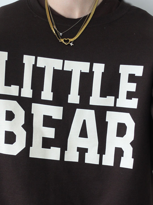 ADULT CHOCOLATE BROWN LITTLE BEAR SWEATSHIRT