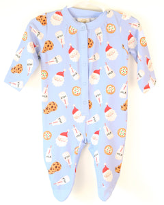 BLUE MILK & COOKIES FOOTIE LOUNGEWEAR