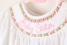 Load image into Gallery viewer, SMOCKED BABY SISTER GOWN