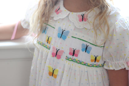 Smocked Butterflies Dress