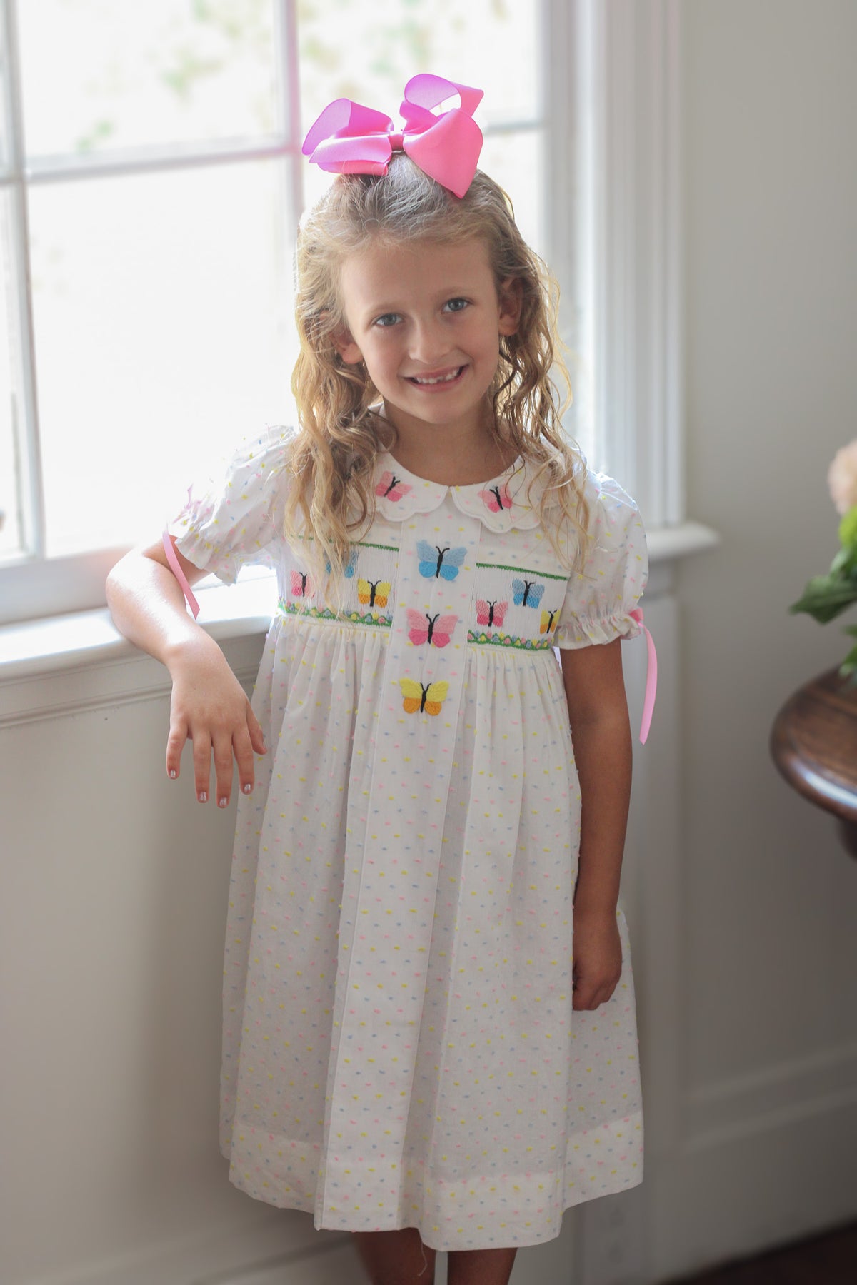 Smocked Butterflies Dress