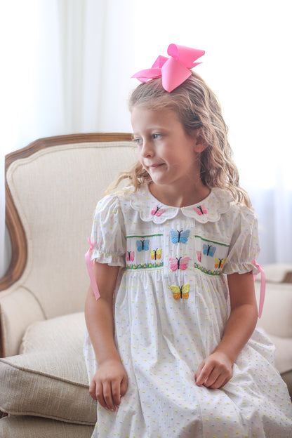 Smocked Butterflies Dress