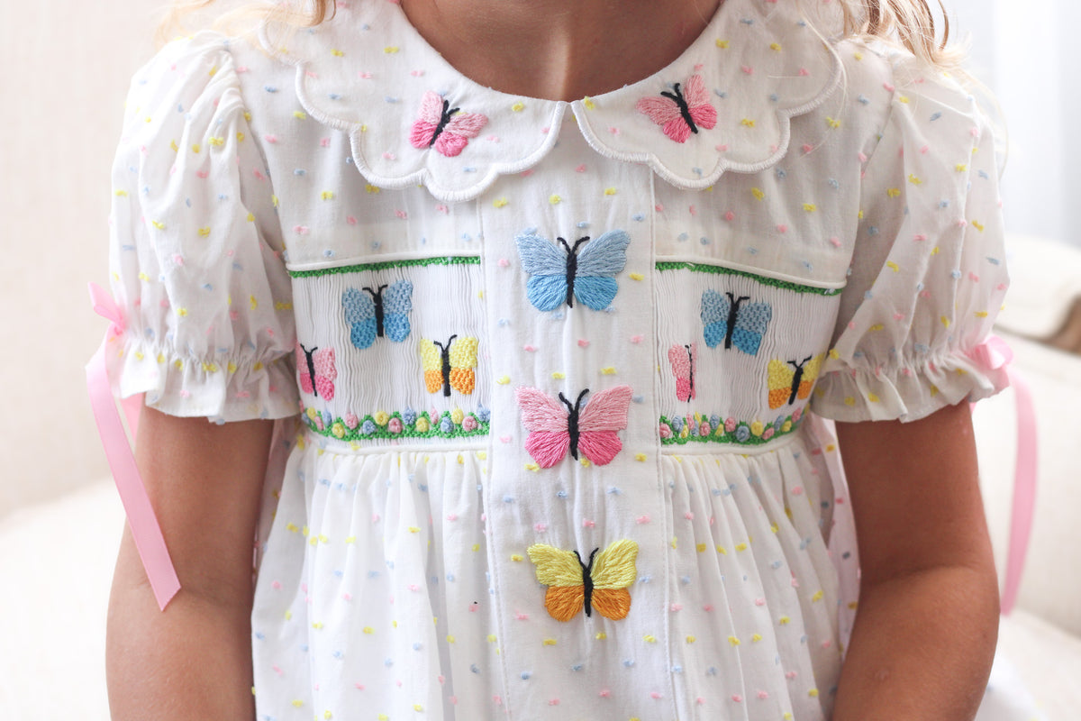 Smocked Butterflies Dress