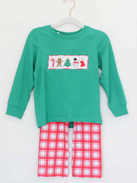 BOYS JOYFUL SMOCKED PANT SET