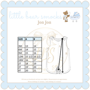 PO119 BOYS WINDOWPANE CRAB NAME SMOCKS