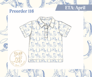 PO116 COWBOY TOILE POLO