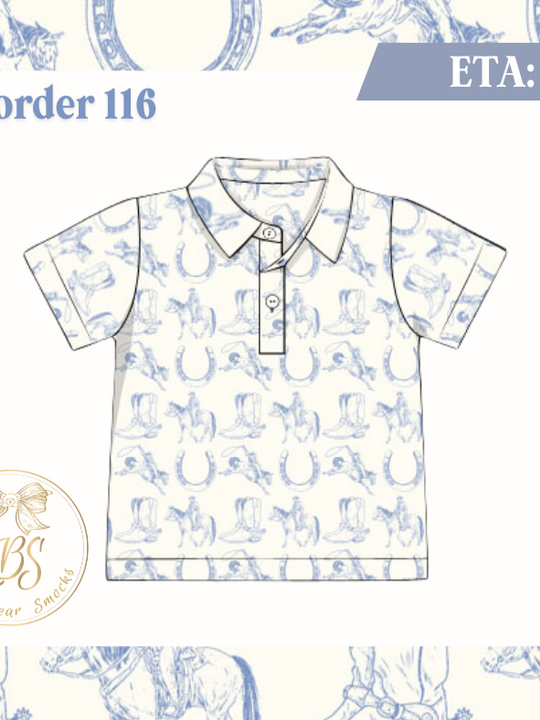 PO116 COWBOY TOILE POLO