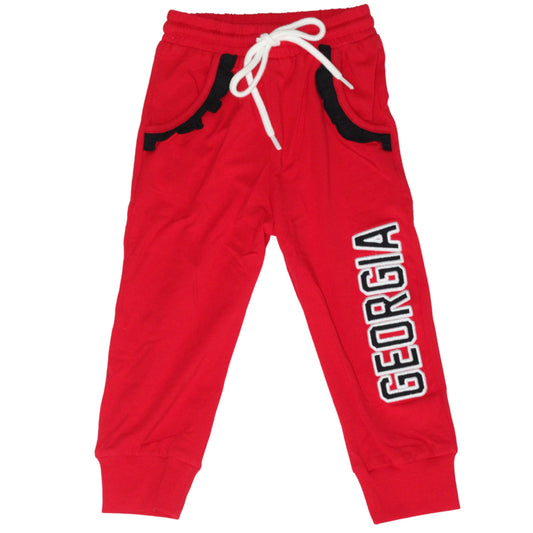 GIRLS RED GEORGIA JOGGERS