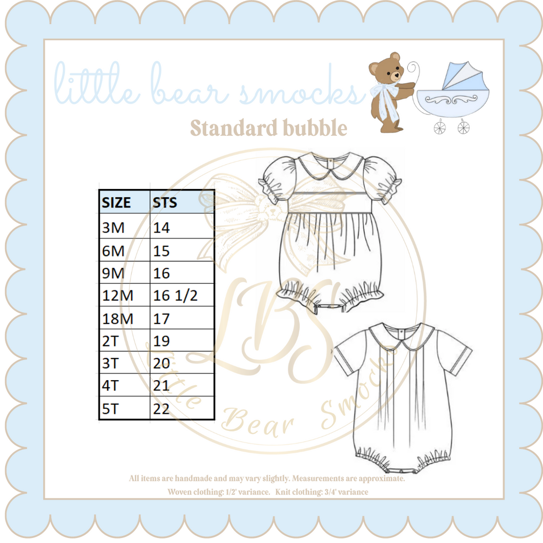 STANDARD BUBBLE – Little Bear Smocks