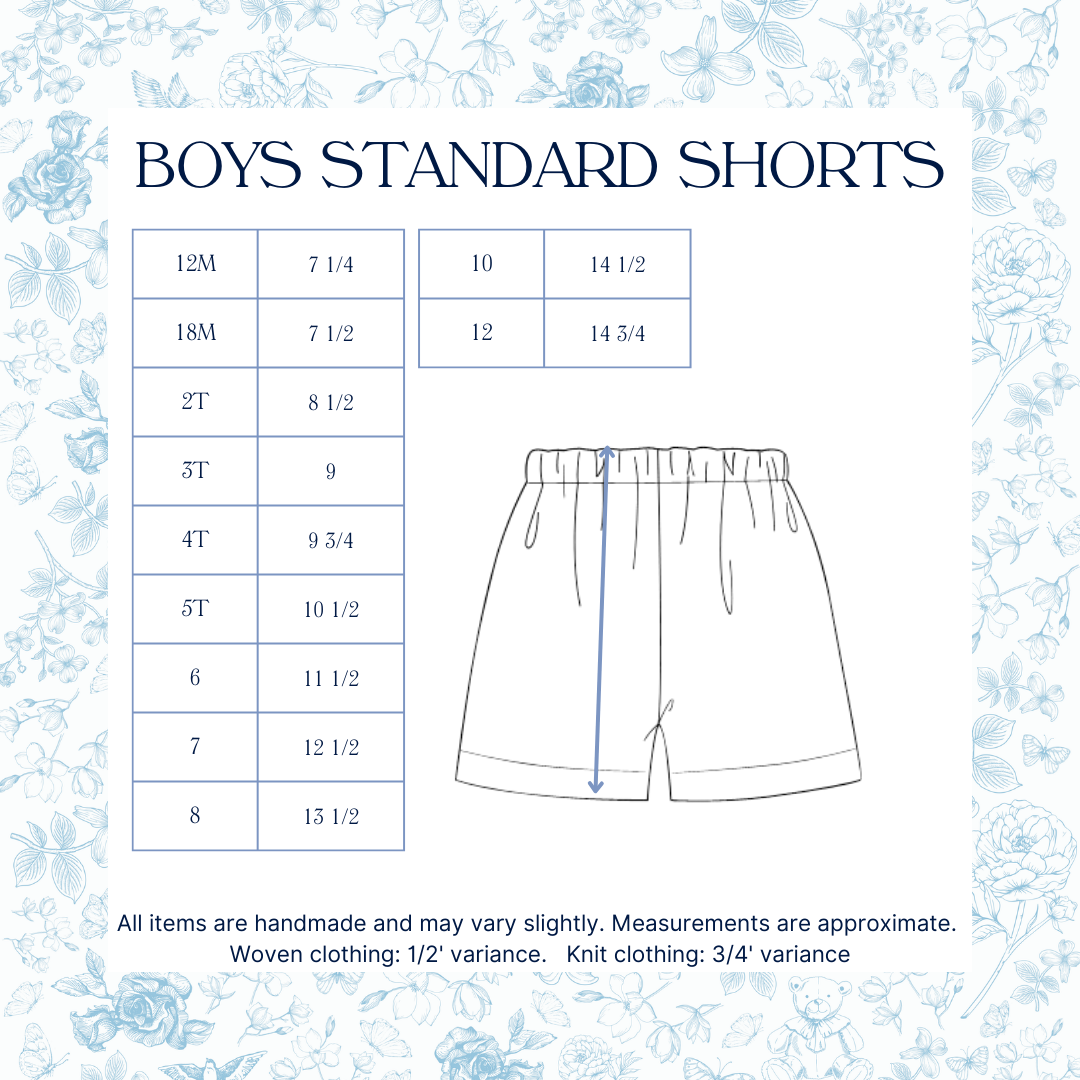 Boys French Knot Baseball Short Set