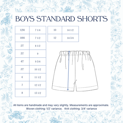 Boys French Knot Baseball Short Set